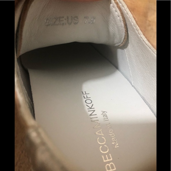 REBECCA MINKOFF  Leather Silver Fashion Shoes 7.5 - Picture 10 of 10